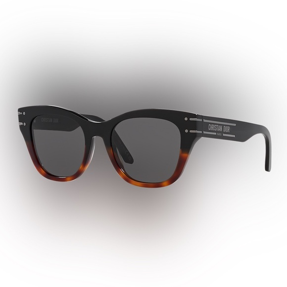 Dior DiorSignature B41 Sunglasses Black Brown - Picture 1 of 9
